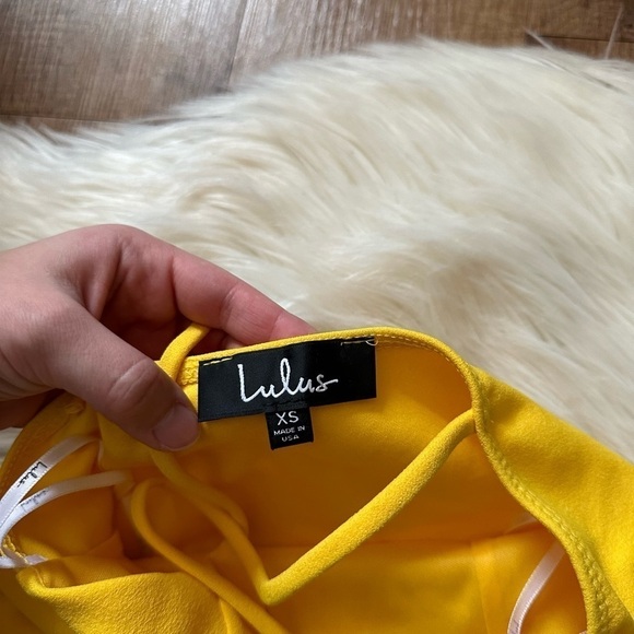 LULU’S Forever Your Girl Yellow Bodycon Dress - Picture 6 of 8